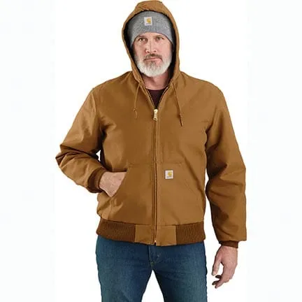 Carhartt J140 werkjas heren flannel gevoerd katoen duck