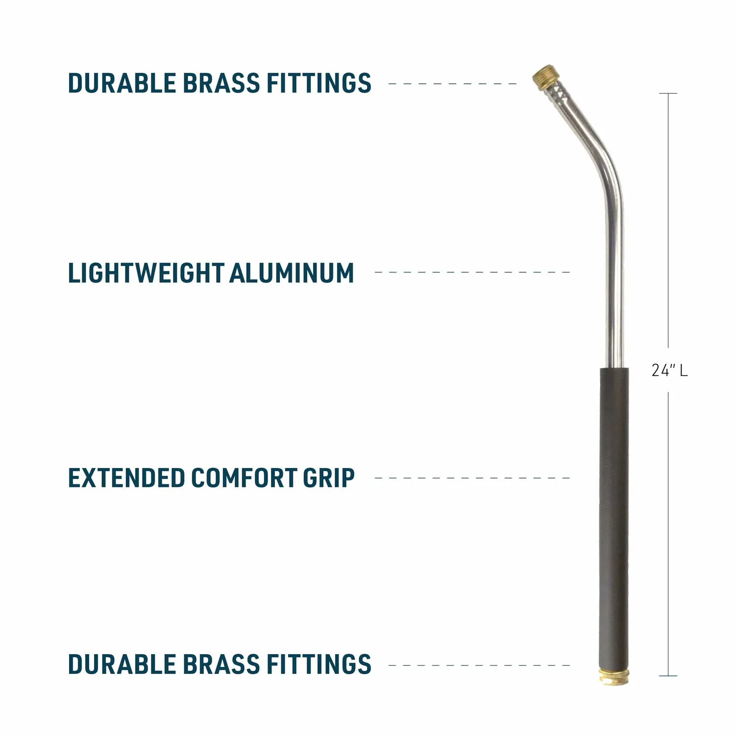 Gemplers 24 inch gietstaf aluminium 61 cm