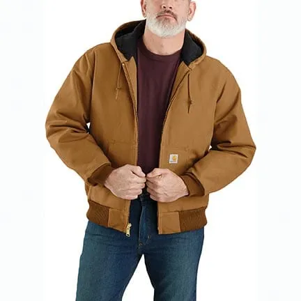 Carhartt J140 werkjas heren flannel gevoerd katoen duck