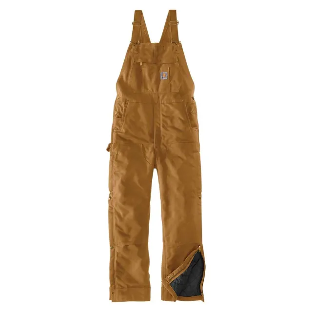 Carhartt Duck tuinbroek gevoerd bruin L waterafstotend
