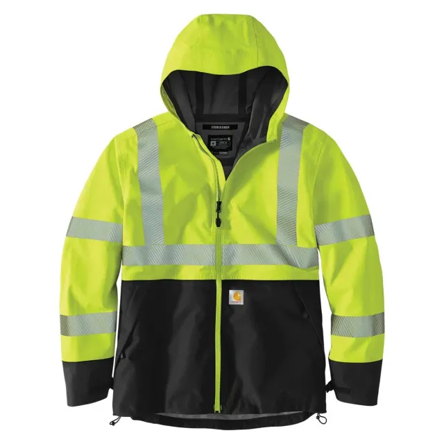 Carhartt Storm Defender hi-vis regenjas brite lime licht