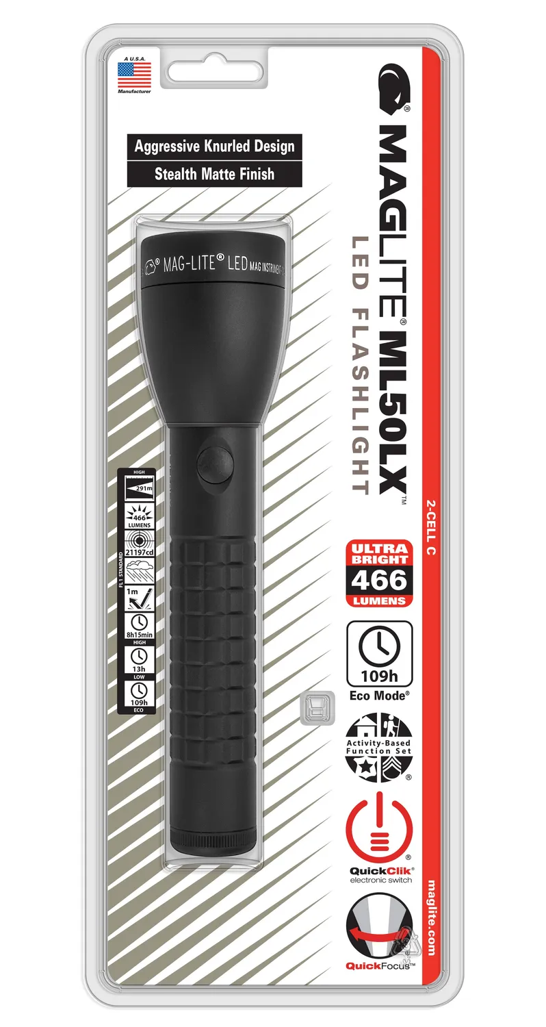 Maglite ML50LX 2C LED zaklamp zwart 466 lumen