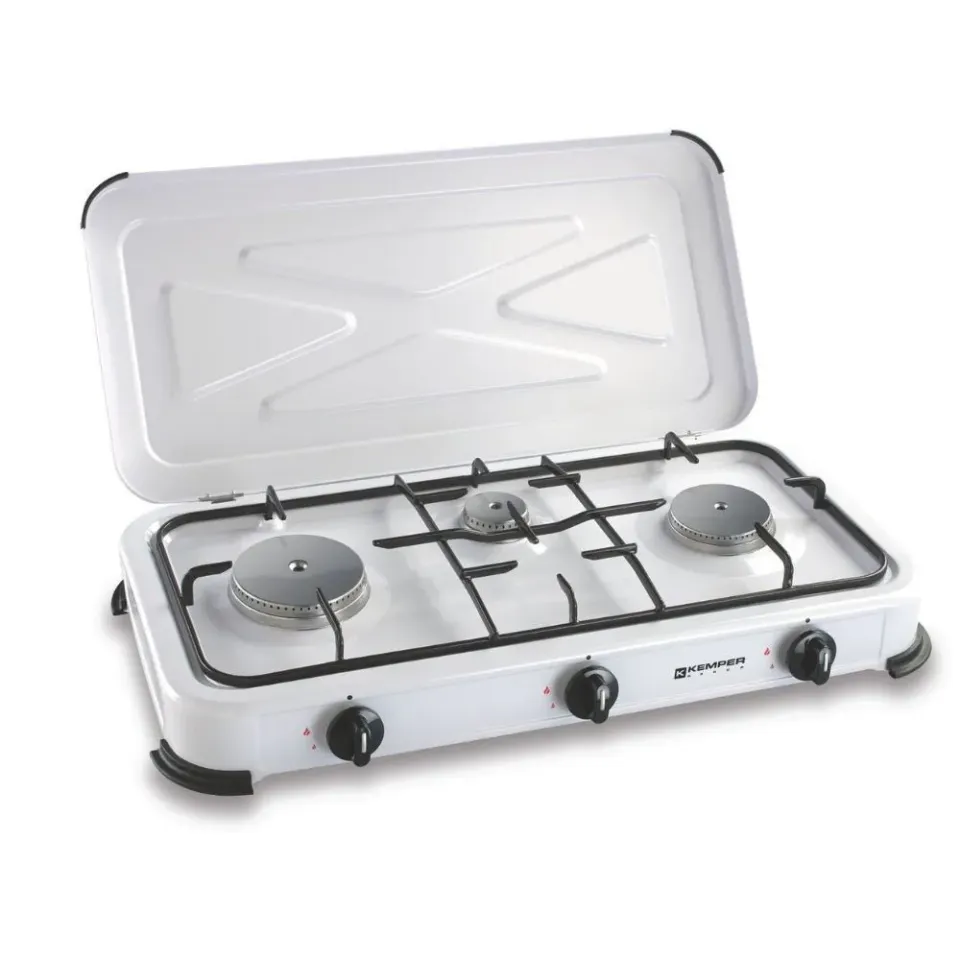 Kemper 104982 gasfornuis 3-pits staand