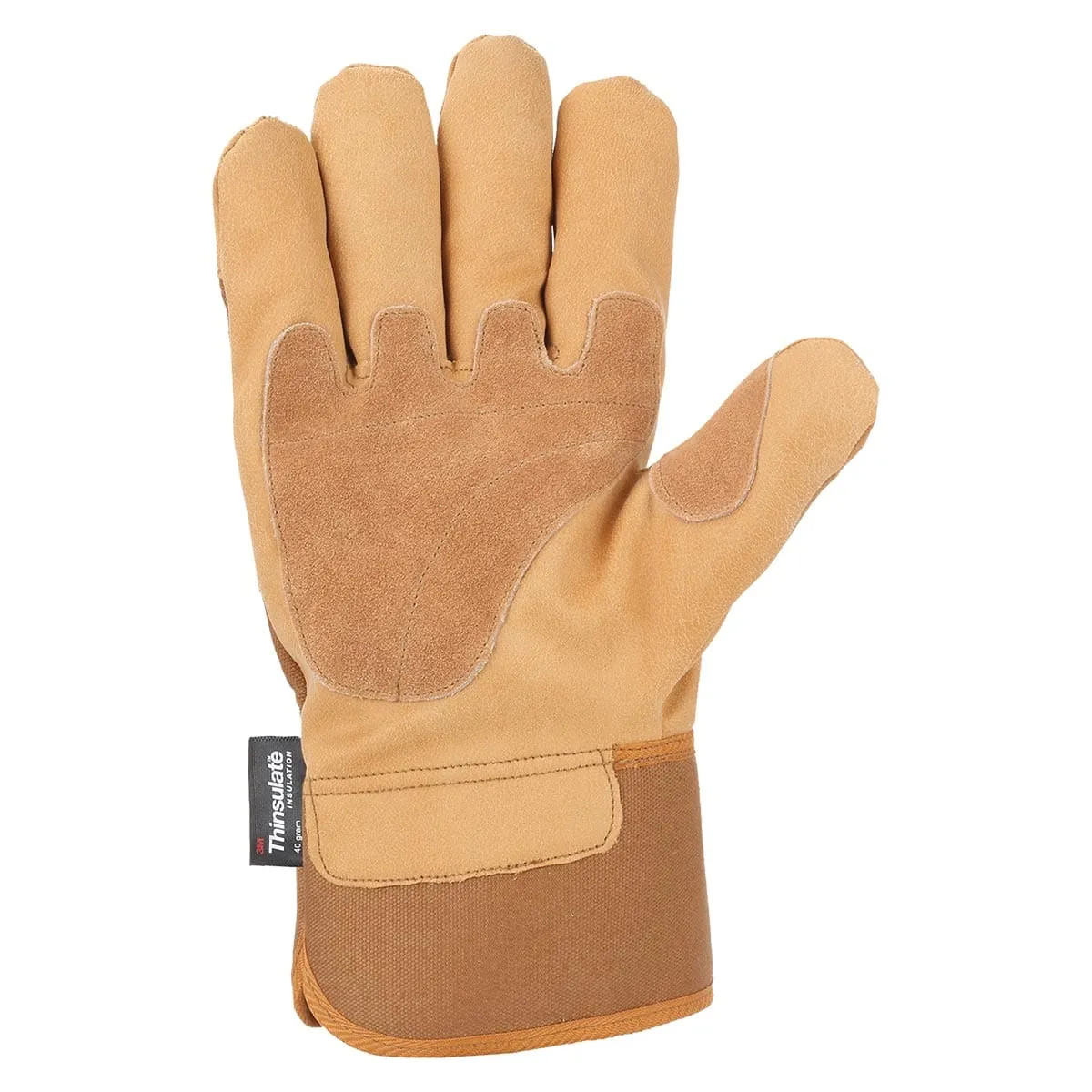 Carhartt Duck Thinsulate werkhandschoenen bruin gevoerd