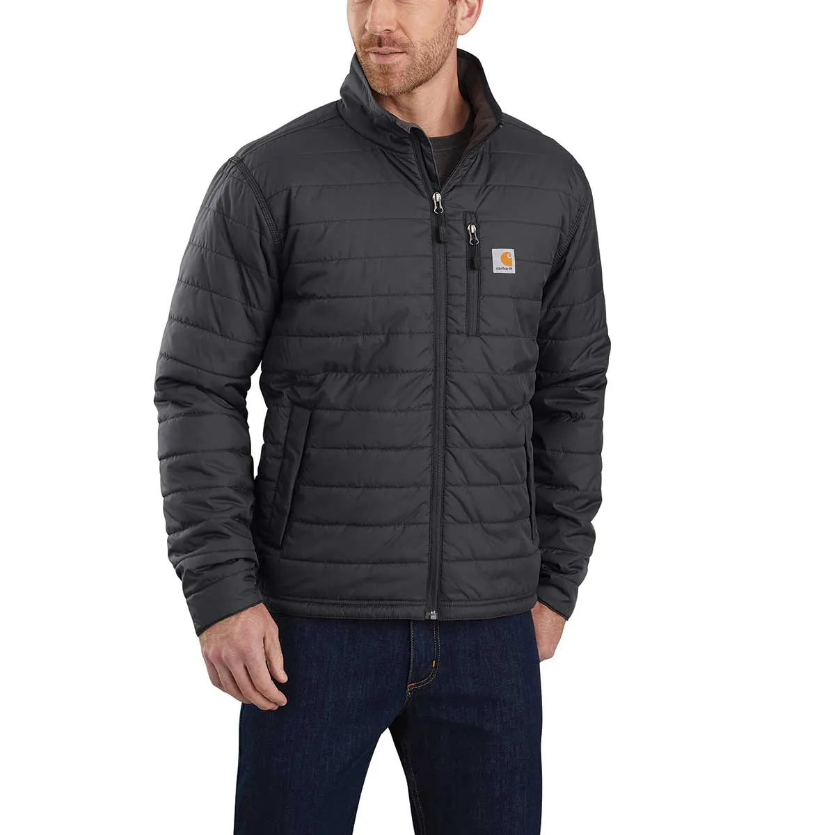 Carhartt Rain Defender werkjas Relaxed Fit licht gevoerd zwart
