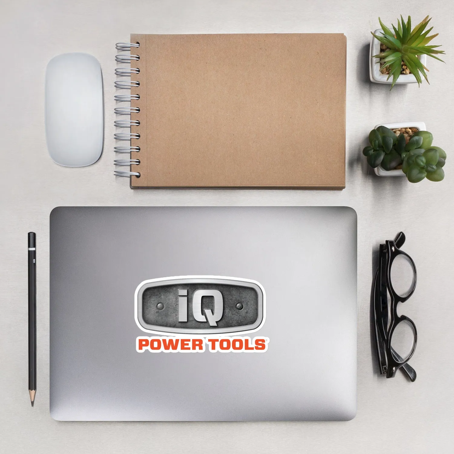 IQ Powertools sticker vinyl 10,2x10,2 cm