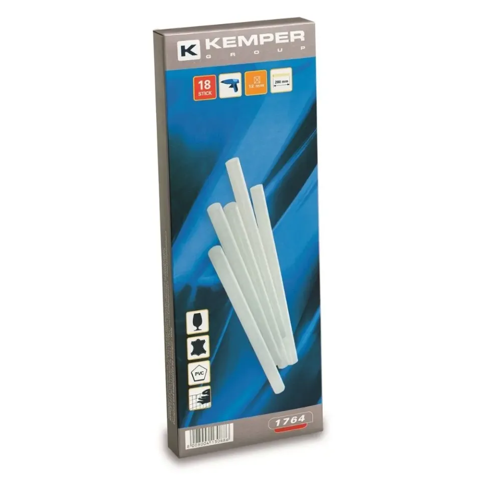 Kemper 1764 lijmsticks lijmpistool 28 cm x 12 mm transparant
