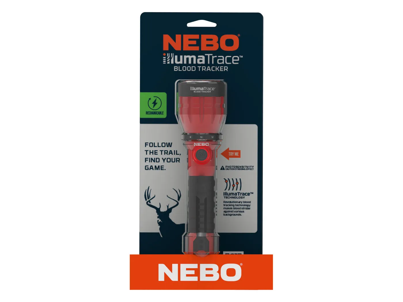 Nebo IllumaTrace Blood Tracker zaklamp 190 lumen