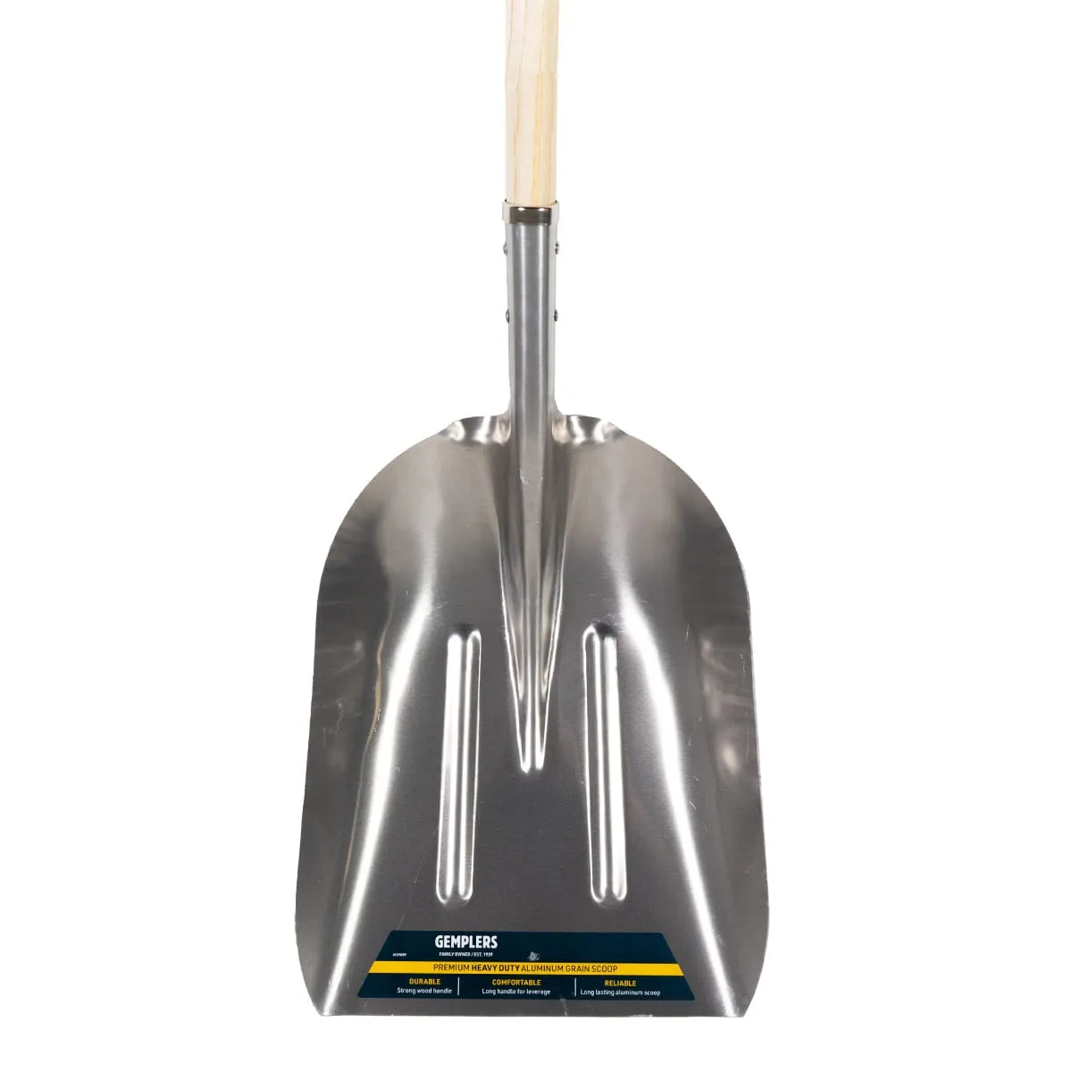 Gemplers aluminium schep lange steel 130 cm schepblad licht