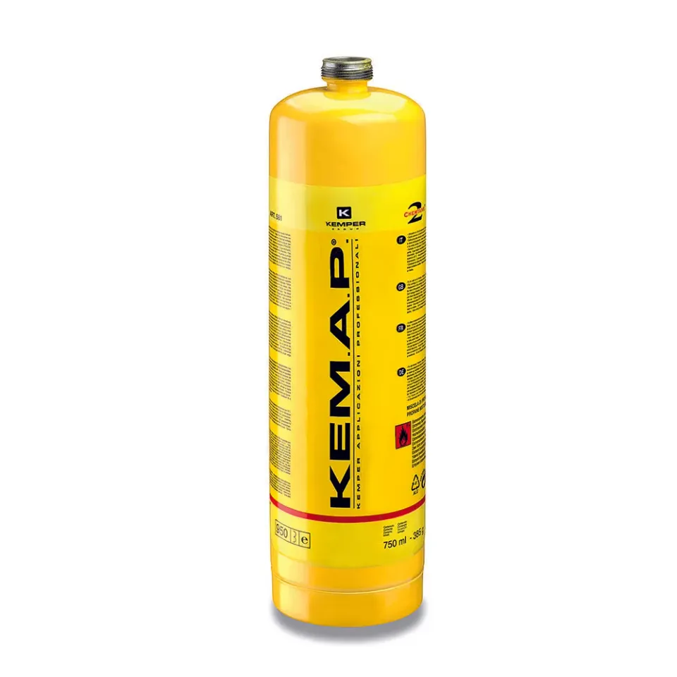 Kemper Group 582 propyleen gasfles 785 ml staal