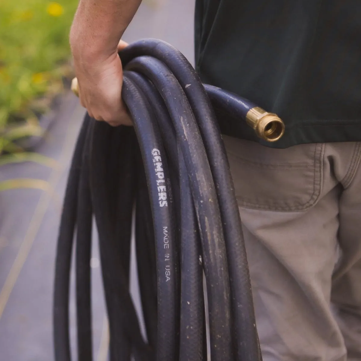 Gemplers Professional rubber tuinslang knikvast messing