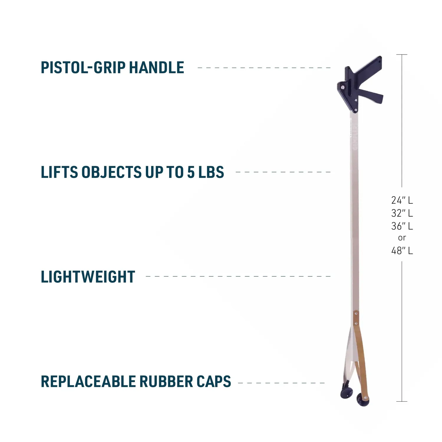 Gemplers EZ Reacher grijper afvalgrijper 81 cm rubber
