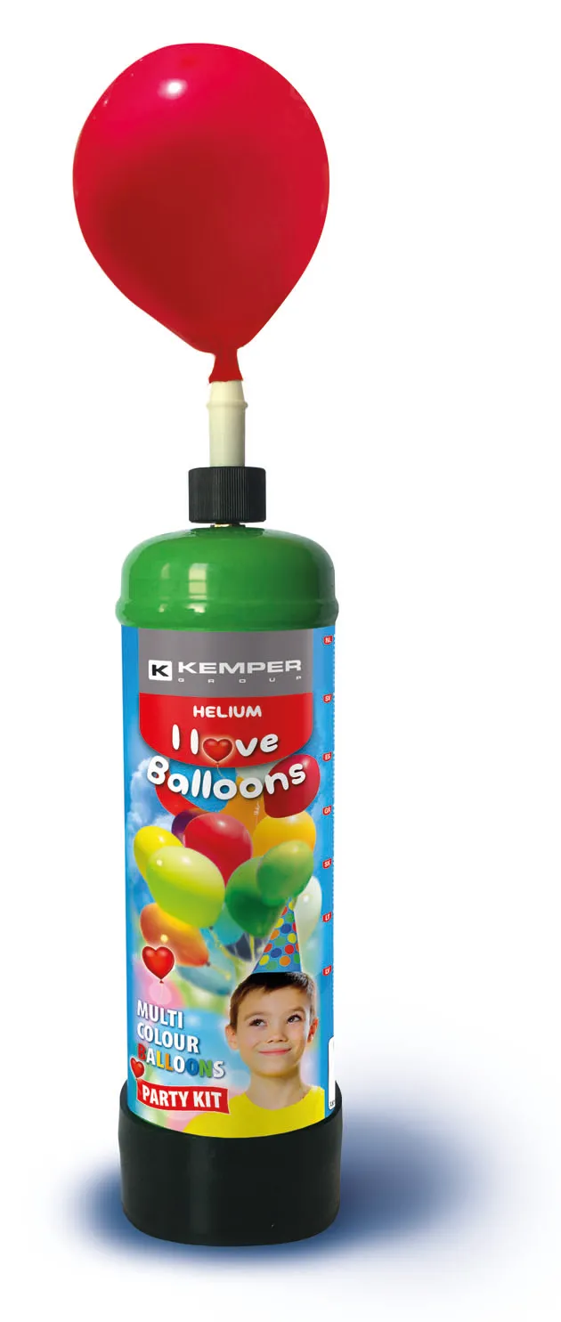 Kemper 573 heliumfles 2,2L met 30 ballonnen