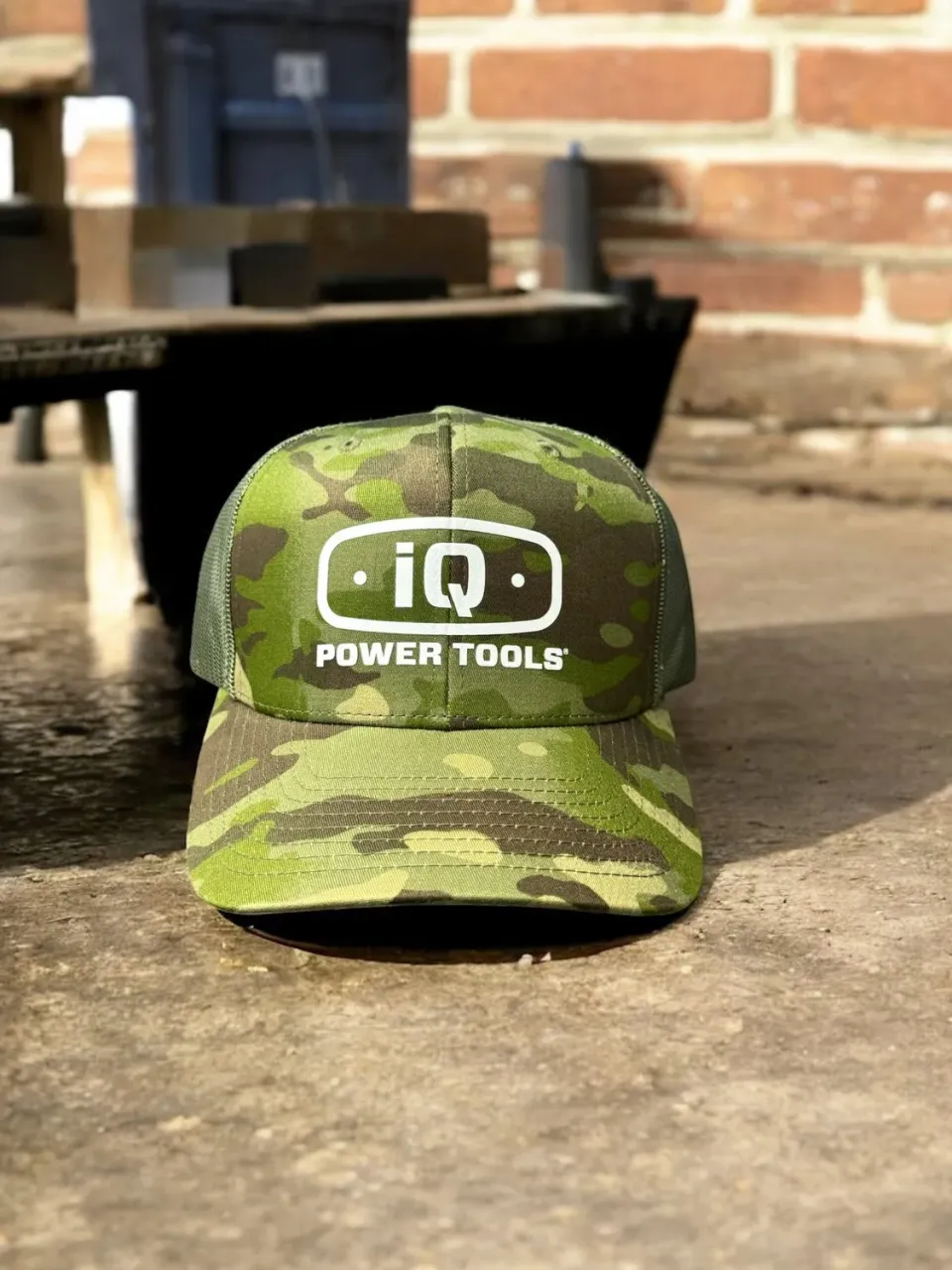 IQ Powertools Camo trucker pet snapback polyester