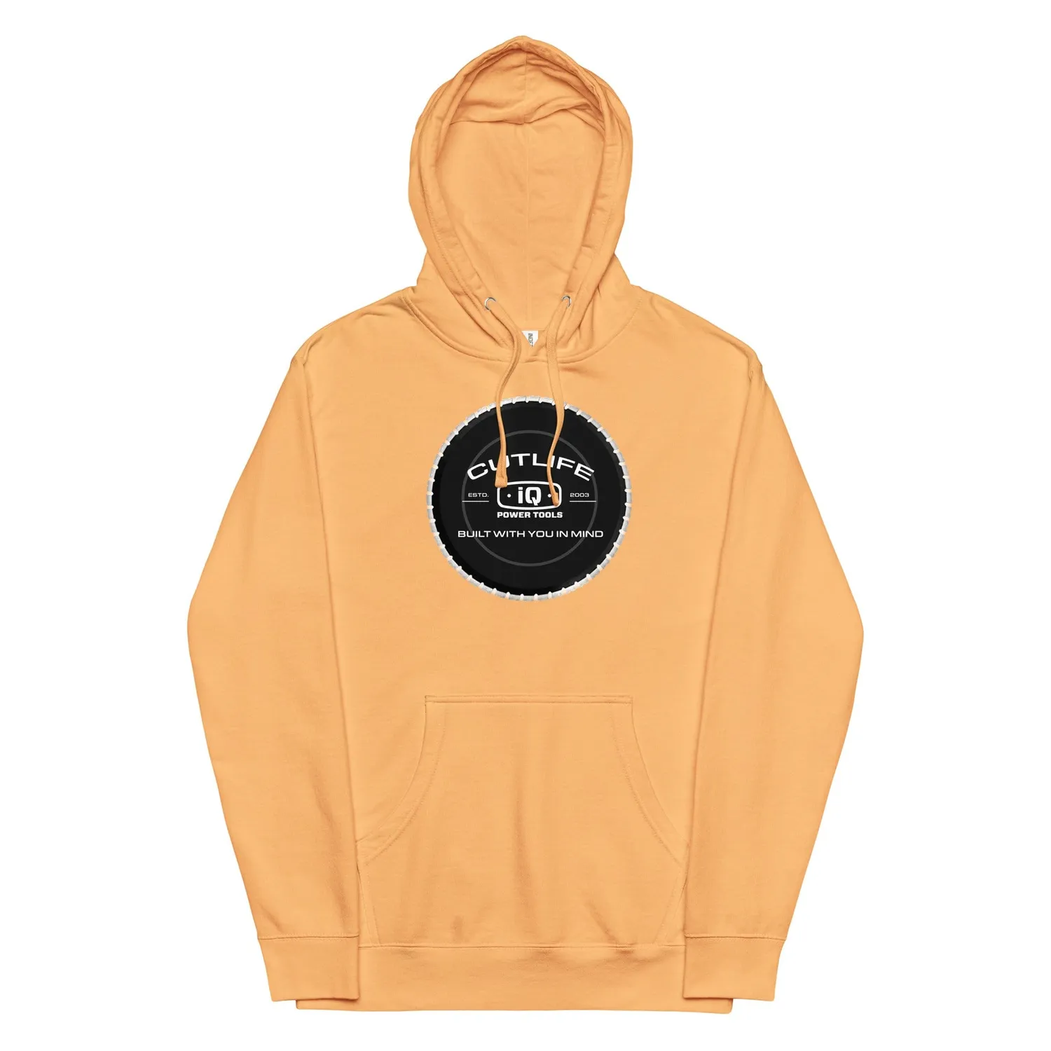 IQ Powertools Cutlife hoodie unisex katoen zwart