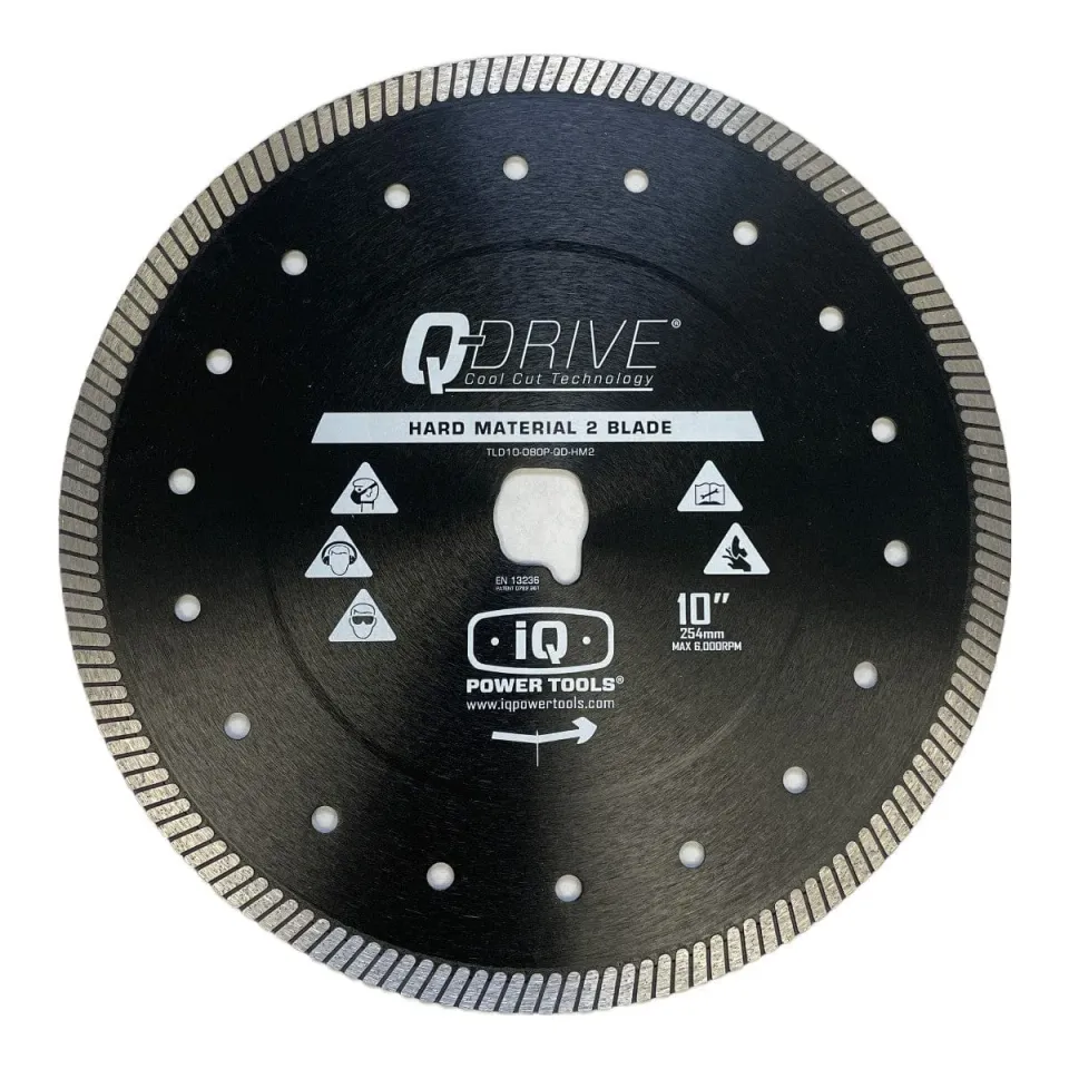 IQ Powertools Q-Drive Turbo Cutter 254mm zaagblad hard