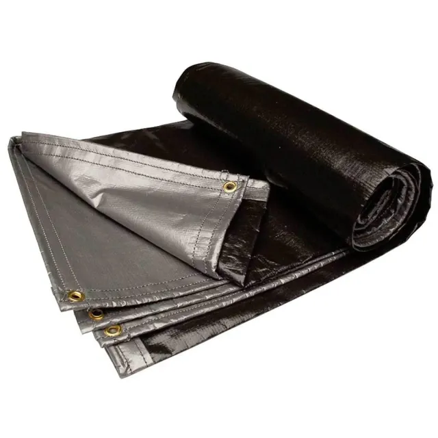 Weather Tough dekzeil 7oz extreme duty zwart 1,8x2,4 m