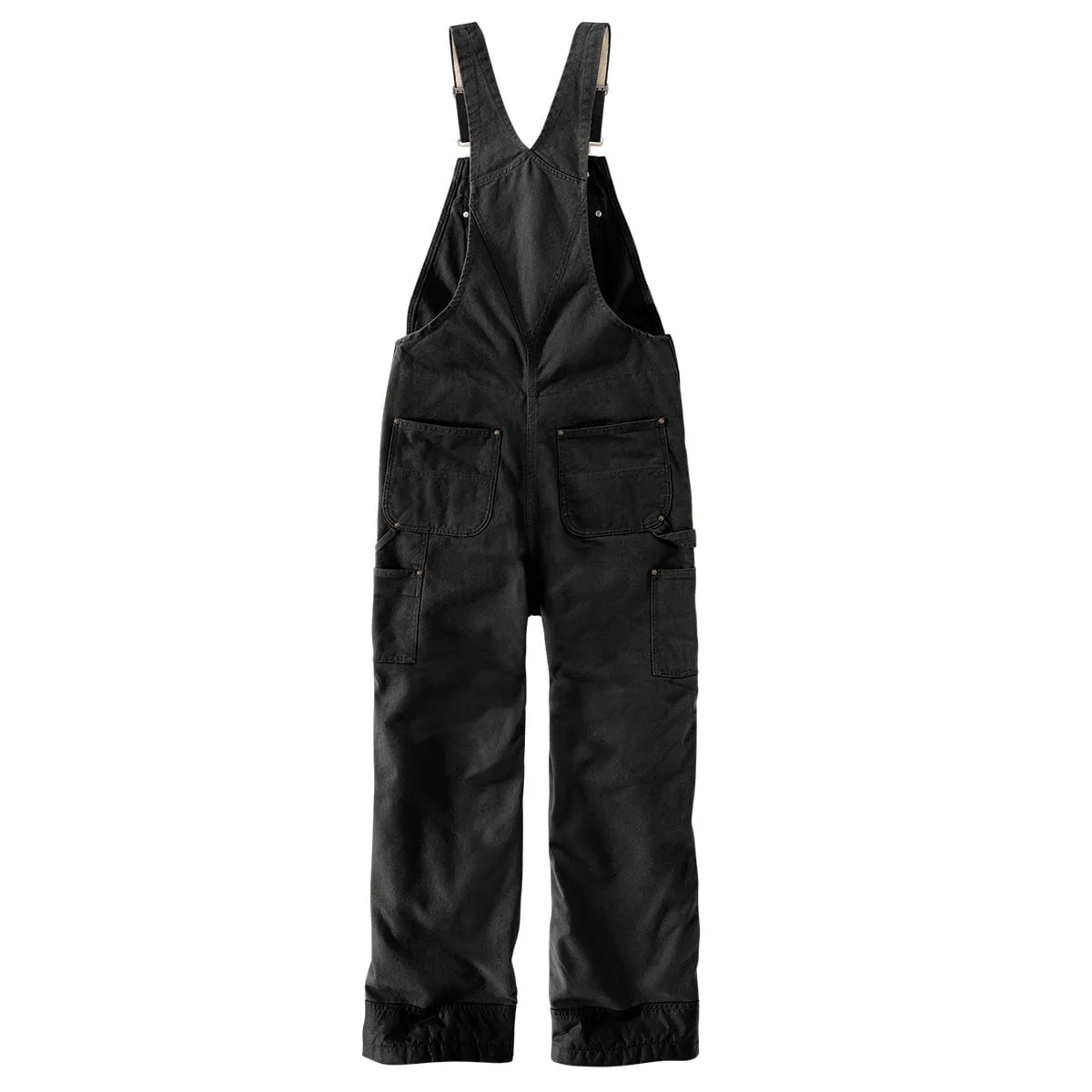 Carhartt Loose Fit Washed Duck Bib Overall gevoerd