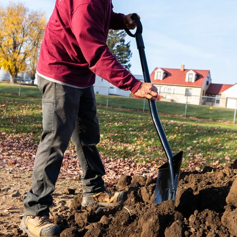 Gemplers All-Steel Round Point Shovel D-greep spade staal