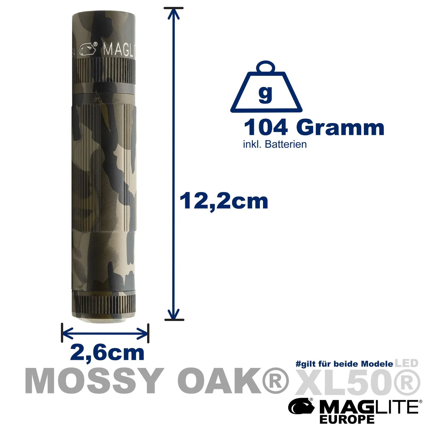 Maglite XL50 Mossy Oak Bottomland zaklamp 3xAAA 200 lumen