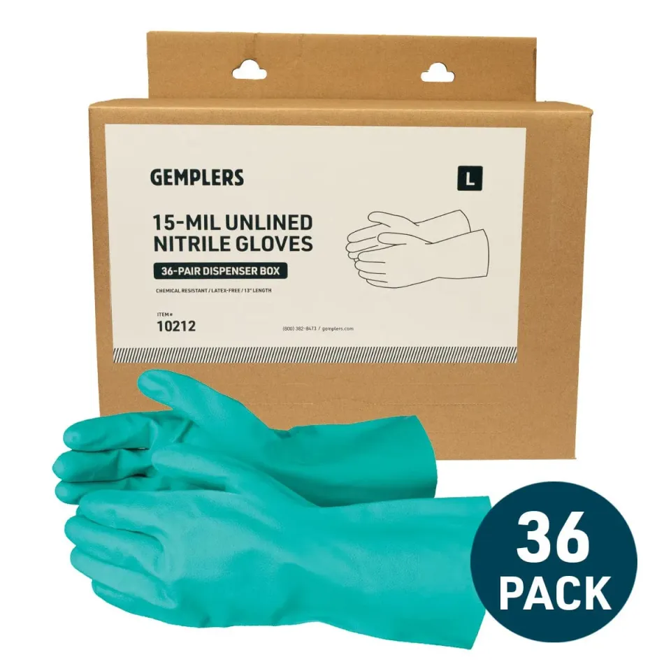Gemplers nitril handschoenen 15-mil doos 36 paar chemisch