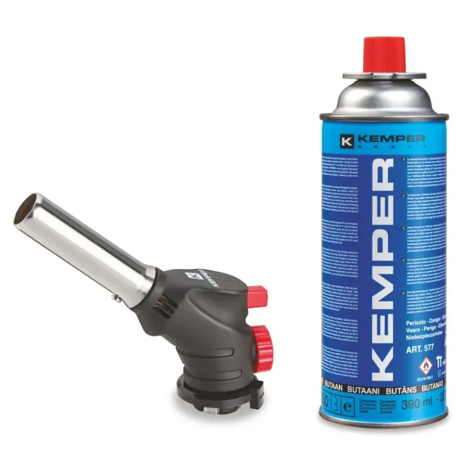 Kemper 1059KIT flamberen brander met butaanpatroon