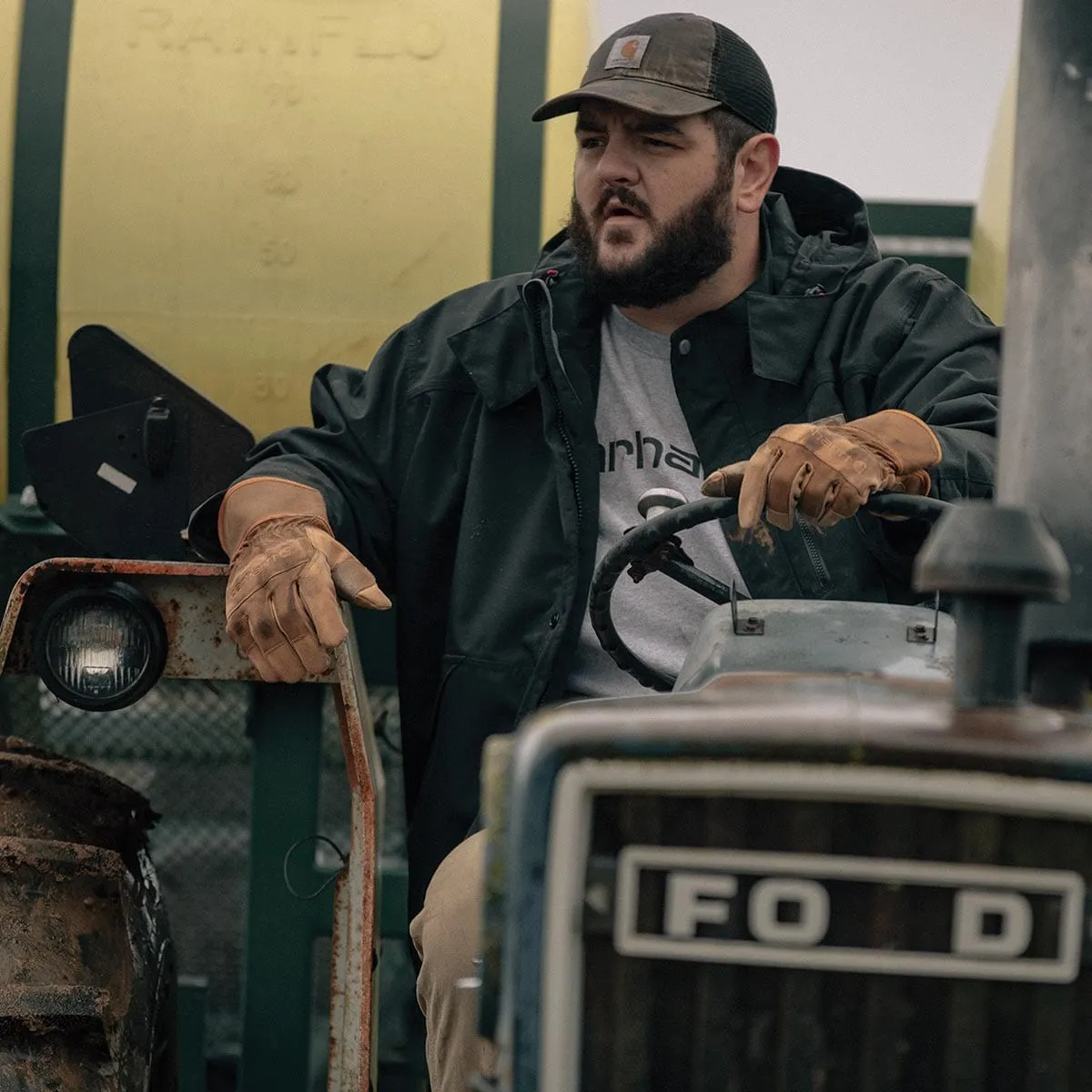 Carhartt Duck Thinsulate werkhandschoenen bruin gevoerd